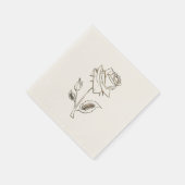 Hübsch Gold Rose Napkins Serviette (Ecke)