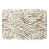 Hübsch Gold White Zebra Print   Badematte (Vorderseite)