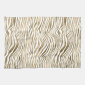 Hübsch Gold White Zebra Print        Geschirrtuch (Horizontal)