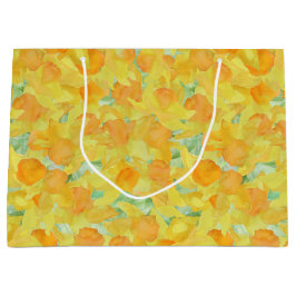 Hübsch Golden Yellow Daffodien Große Geschenktasch Geschenktüte