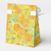 Hübsch Golden Yellow Daffodien Tent Gefälligkeitsb Geschenkschachtel (Rückseite)