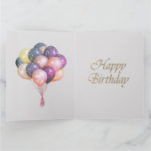 Hübsch Graurosa Ballerinas Prinzessin 1. Geburtsta Karte (Innenseite)