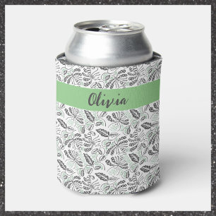 Hübsch Green Gray Summertime Batik Dosenkühler