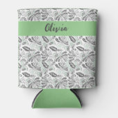 Hübsch Green Gray Summertime Batik Dosenkühler (Vorderseite)