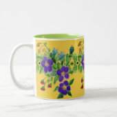 Hübsch grün und goldgelb zweifarbige tasse (Links)