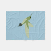 Hübsch-Grüner Kolibri Fleecedecke (Vorderseite (Horizontal))