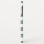 Hübsch grünes Weißbüffel Kariert Ihren Namen Case-Mate iPhone Hülle (Hinten/Links)