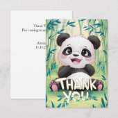 Hübsch Gruß Panda Dankeskarte (Vorne/Hinten)