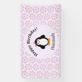Hübsch Happy Birthday Penguin Banner (Vertikal)