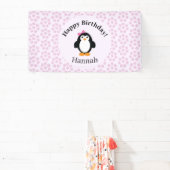 Hübsch Happy Birthday Penguin Banner (InSitu)