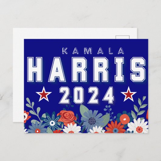 Hübsch Harris 2024 - Blumenwahl Postkarte (Vorne/Hinten)