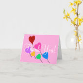 Hübsch Hearts Birthday Vielen Dank Karte (Gelbe Blume)