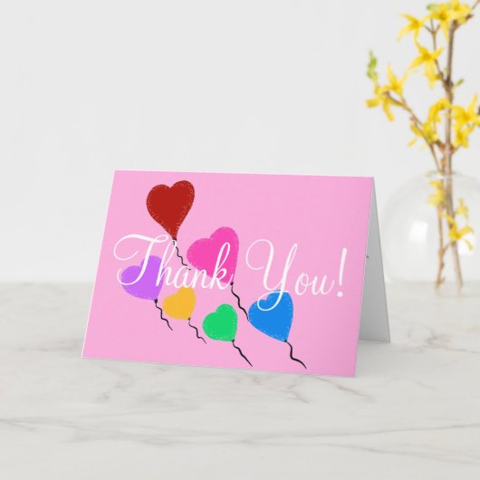 Hübsch Hearts Birthday Vielen Dank Karte (Gelbe Blume)