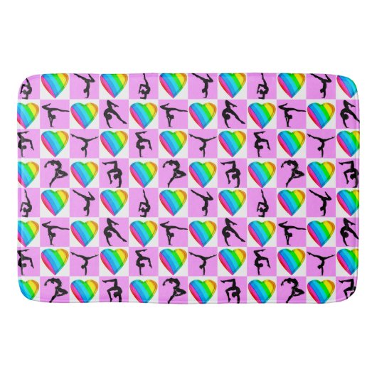 HÜBSCH HEARTS GYMNASTICS BATHMAT BADEMATTE (Vorderseite)