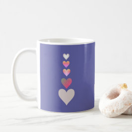 Hübsch Hearts Periwinkle Modernes Einfaches Niedli Kaffeetasse