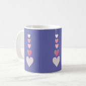Hübsch Hearts Periwinkle Modernes Einfaches Niedli Kaffeetasse (Vorderseite Links)