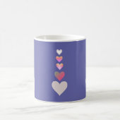 Hübsch Hearts Periwinkle Modernes Einfaches Niedli Kaffeetasse (Mittel)