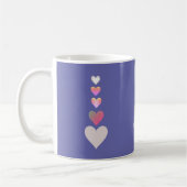 Hübsch Hearts Periwinkle Modernes Einfaches Niedli Kaffeetasse (Links)