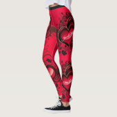 Hübsch Hearts Valentinstag Leggings Frauen (Links)