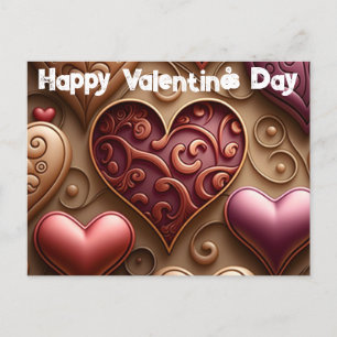 Hübsch Hearts Valentinstag Postkarte