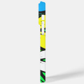 Hübsch-hell Sommer-Blume Blau Gelb und Grün Case-Mate iPhone Hülle (Rückseite / Links)