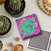 Hübsch Heute wähle ich Joy Trendy Fun Inspirivity Magnet