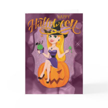 Hübsch Hexe Happy Halloween