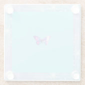 Hübsch Holographic Butterfly Untersetzer Aqua (Rückseite)