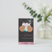 Hübsch Holographic Crystal Glitzer Nails Visitenkarte (Stehend Vorderseite)