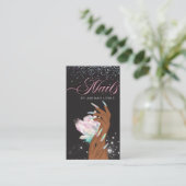 Hübsch Holographic Crystal Glitzer Nails Visitenkarte (Stehend Vorderseite)