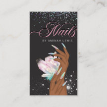 Hübsch Holographic Crystal Glitzer Nails