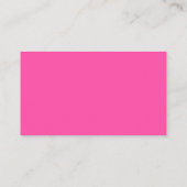 HÜBSCH HOT PINK COMPANY LOGO TEMPLATE CUSTOM VISITENKARTE (Rückseite)