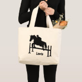 Hübsch Hunter Jumper-Silhouette Jumbo Stoffbeutel (Vorderseite (Produkt))