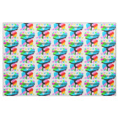 HÜBSCH I LIEBE GYMNASTICS-DESIGN STOFF (Fat Quarter (45,7 x 55,9 cm))