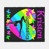 HÜBSCH I LIEBE GYMNASTICS PERSONALISIERT BLANKET FLEECEDECKE (Vorderseite (Horizontal))