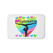 HÜBSCH I LIEBE GYMNASTICS RAINBOW DESIGN BADEMATTE (Vorderseite)