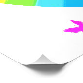 HÜBSCH I LIEBE GYMNASTICS RAINBOW DESIGN FOTODRUCK (Ecke)