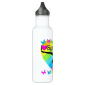 HÜBSCH I LIEBE GYMNASTICS RAINBOW DESIGN TRINKFLASCHE (Links)