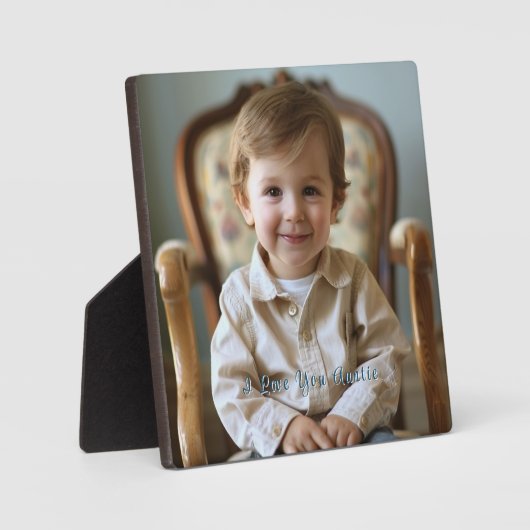 Hübsch I Liebe Sie Tante Opa Mama Großmutter Fotoplatte (Vorderseite)