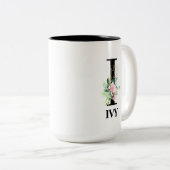 HÜBSCH I MIT MONOGRAMM ZWEIFARBIGE TASSE (VorderseiteRechts)