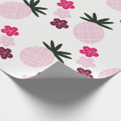 Hübsch im Rosa-Aloha Verpackungs-Papier Geschenkpapier (Ecke)
