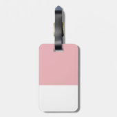 Hübsch im rosa Kätzchen Gepäckanhänger (Rückseite vertikal)