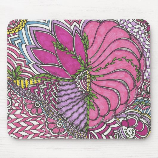 Hübsch im Rosa Mousepad (Vorne)