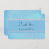 Hübsch in Blau Dankeskarte (Vorne/Hinten)