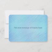 Hübsch in Blau Dankeskarte (Rückseite)
