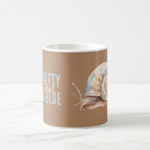 Hübsch in Blau Schnecke Kaffeetasse