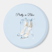 Hübsch in blauen High Heels Magnet (Vorne)
