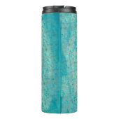 Hübsch in Blue Individuelle Name Thermosbecher (Rückseite)