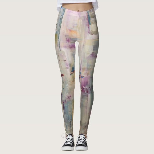Hübsch in den rosa Leggings - helle Farben mit (Vorderseite)