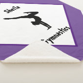 Hübsch in der Lila Gymnastik Personalisiert Sherpadecke (3/4)
